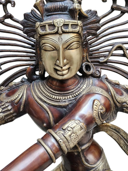 (Copy) Exquisite Lord Natraja Sculpture the Lord of Dance Shiva 48" craftsview
