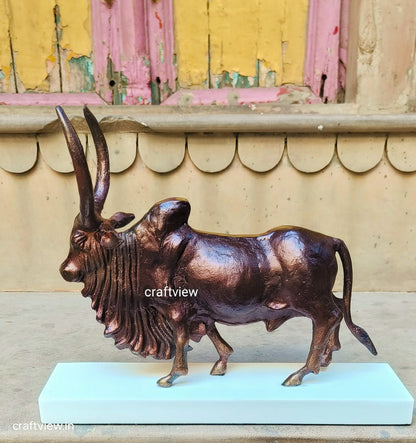 Metal Bull Animal Decorative Sculpture Craftsview