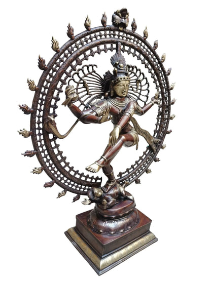 (Copy) Exquisite Lord Natraja Sculpture the Lord of Dance Shiva 48" craftsview